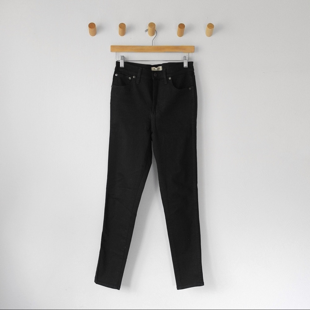 M A D E W E L L • High Riser Skinny Skinny Jean in Black